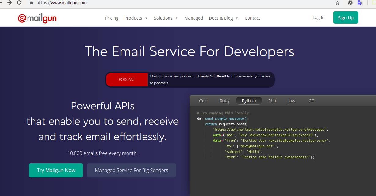 Mailgun : Email Template Dengan Python