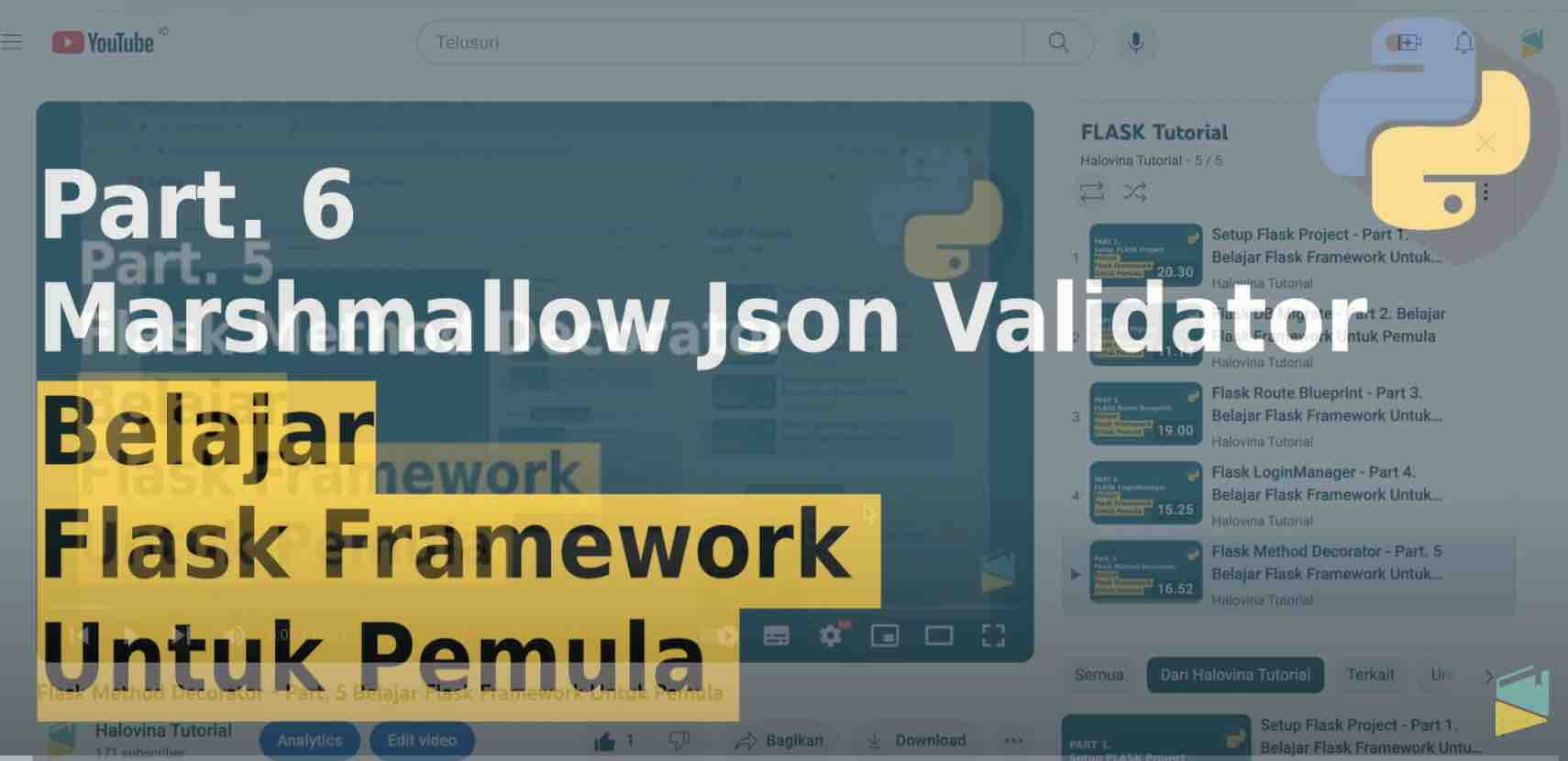 Marshmallow JSON Validator - Flask Framework