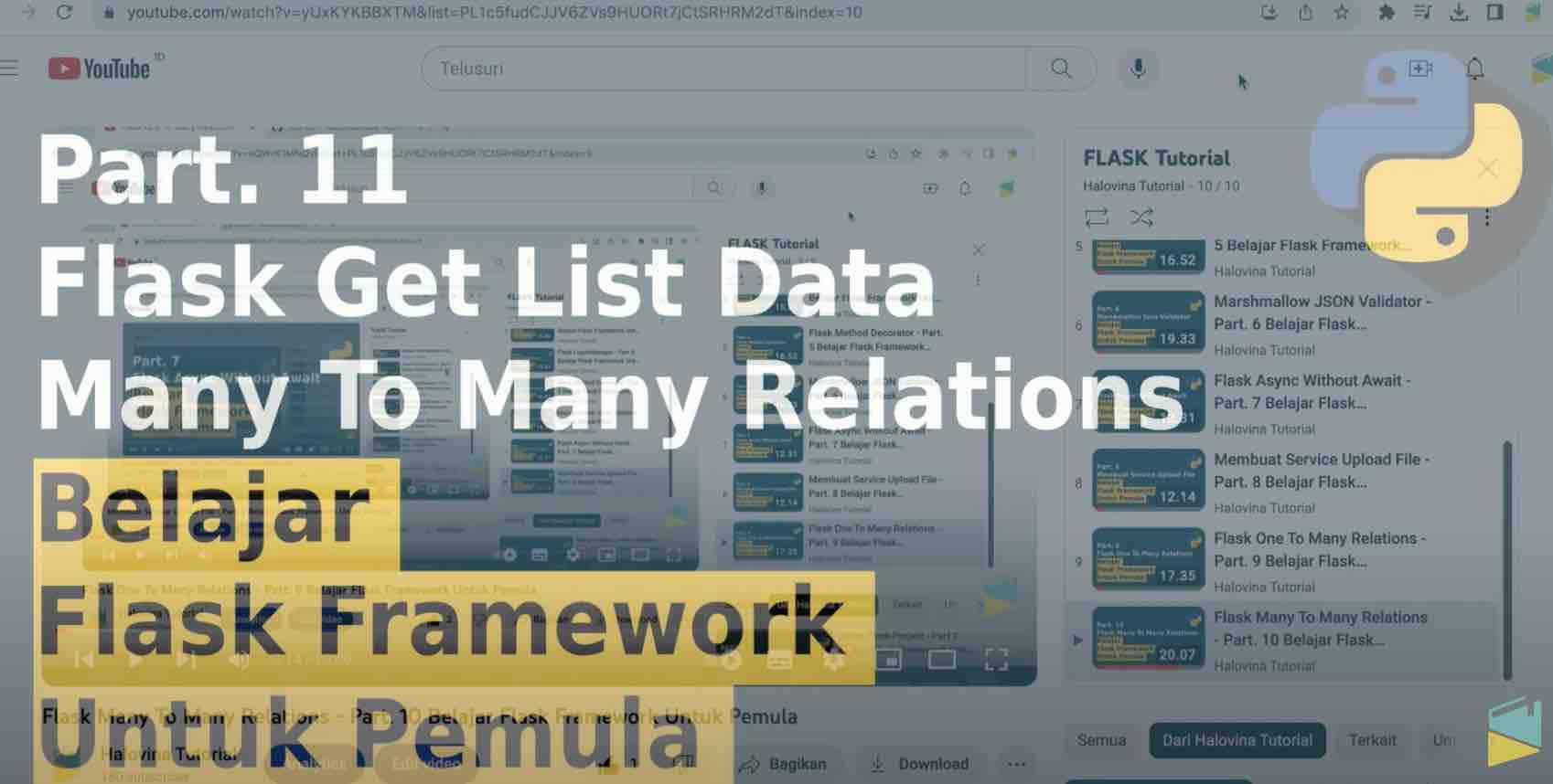 Flask Get List Data From Many to Many Relations - Flask Framework