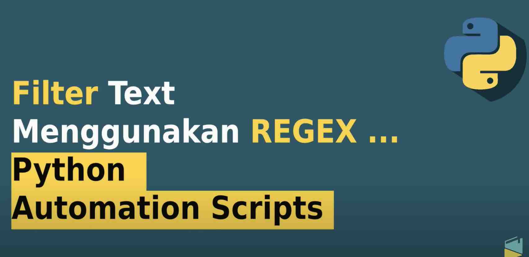 Filter Text Menggunakan REGEX - Python Automation Script