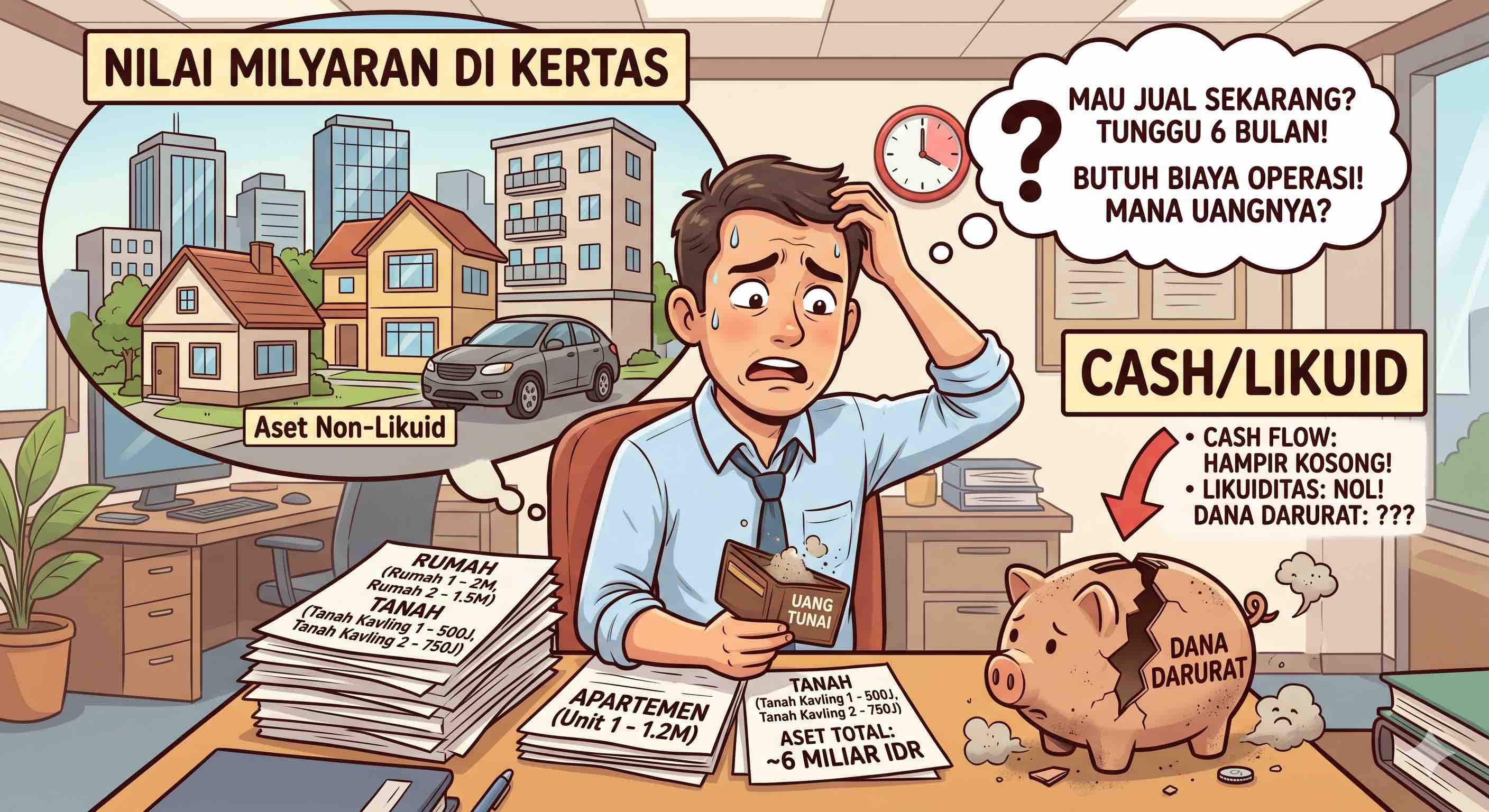 pekerja formal dengan aset non liquid