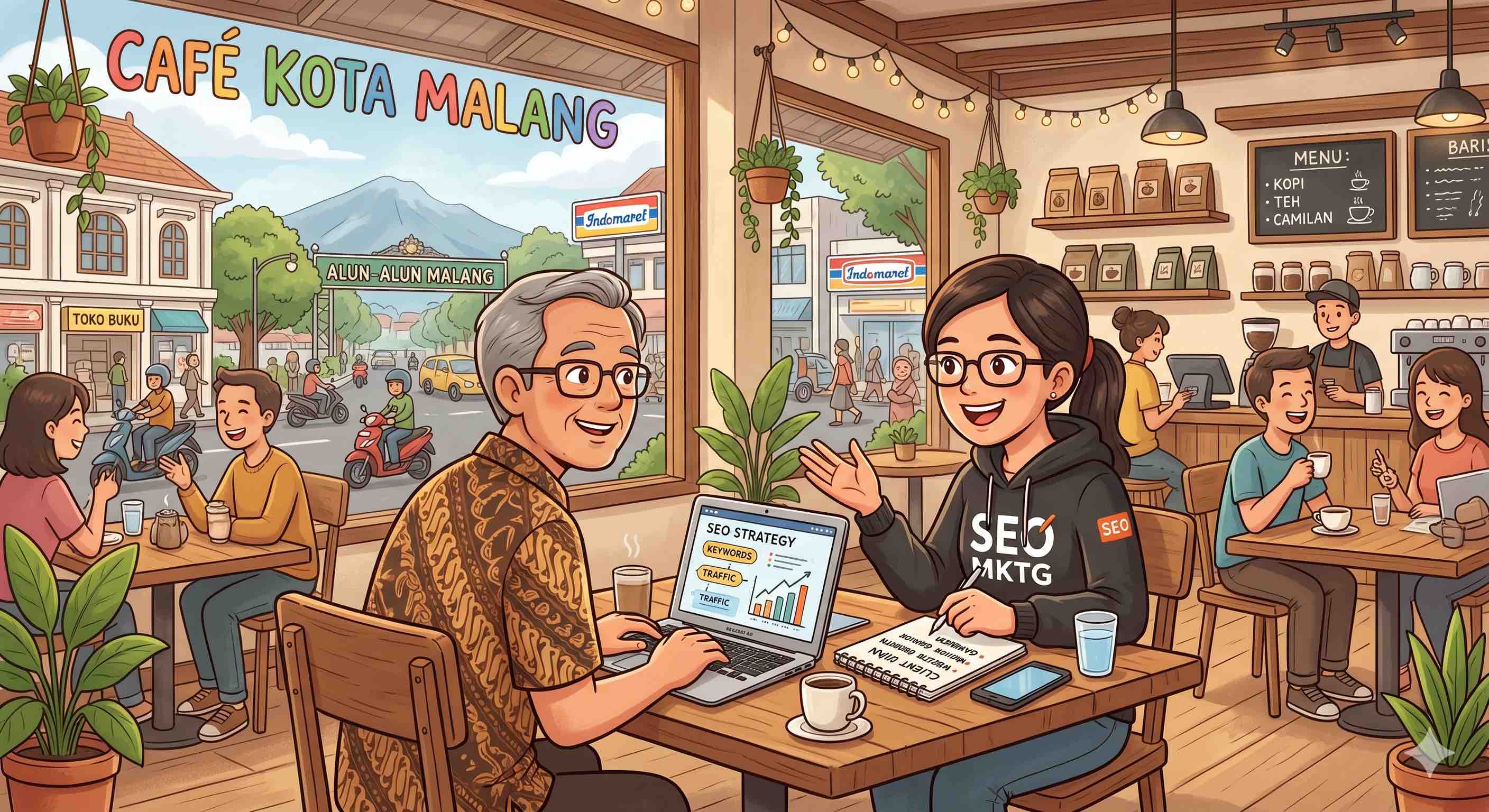 ilustrasi seo digital marketing