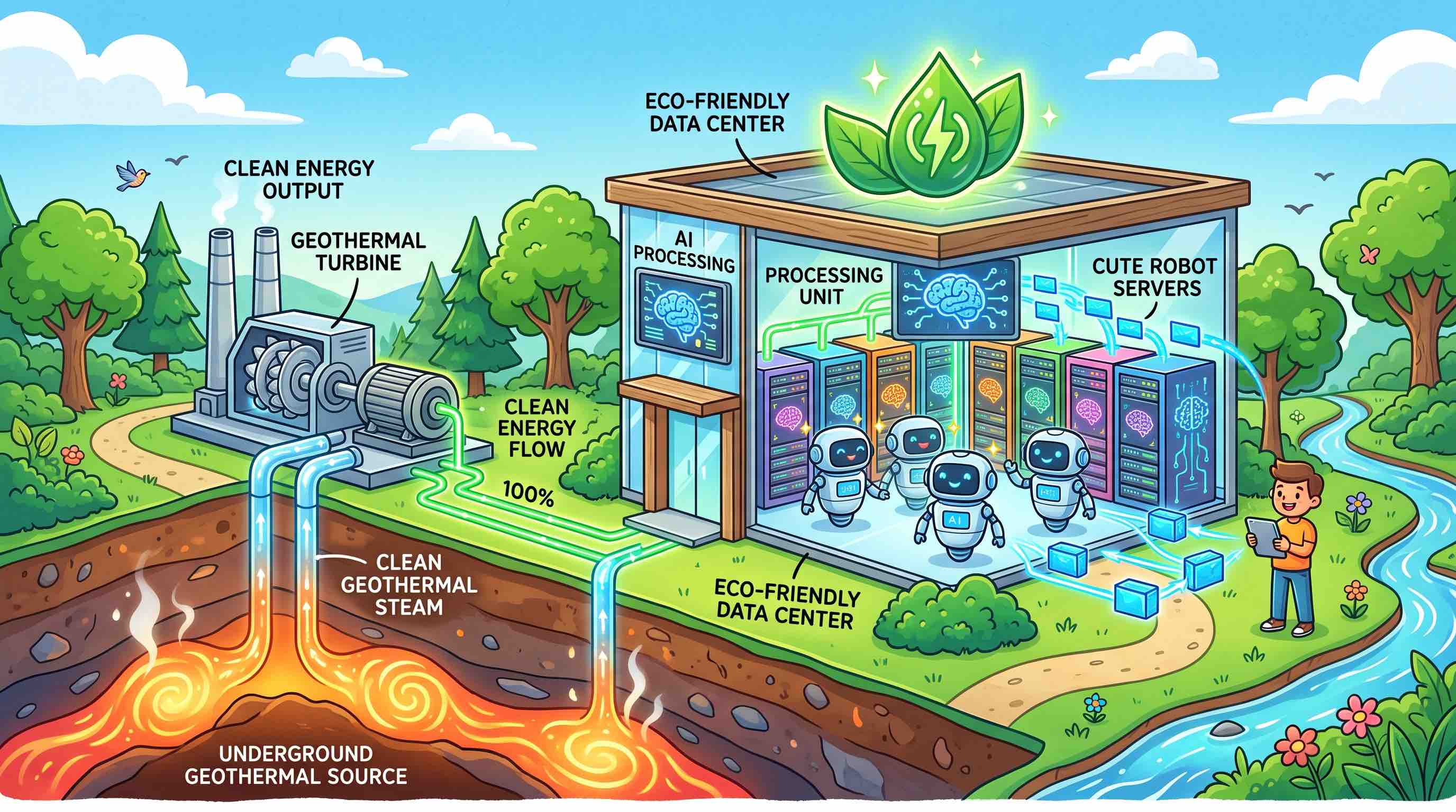 geothermal for green datacenter